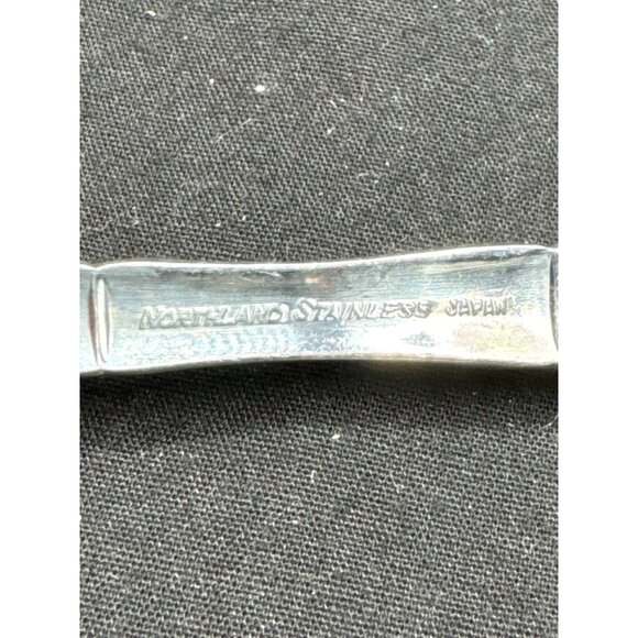 Set Of 5 Sumatra by Oneida Bamboo Glossy Northland Stainless Steel Spoons - Picture 2 of 5